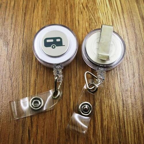 Go Camping ID Badge Reel for Docter Nurse Teacher Student retractable recoil id badge holder work fun