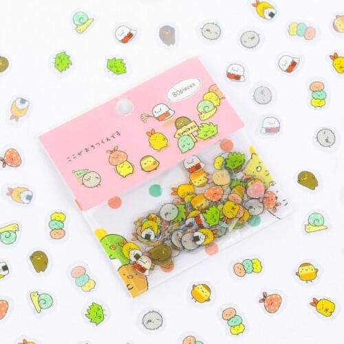 80 pcs/pack Cute Cat Mini PVC Sticker Cartoon Sumikko Gurashi Decoration DIY Ablum Diary Scrapbooking Label Sticker Stationery