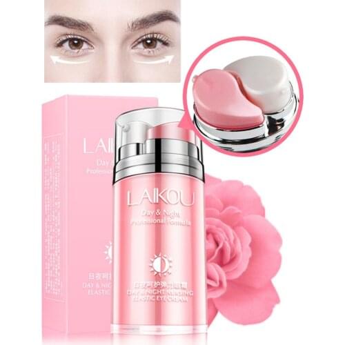 Natural Essence Day and Night Moisturizing Elastin Eye Cream Rejuvenation Fading Pigment Removal Fish Wrinkle Firming Cosmetics