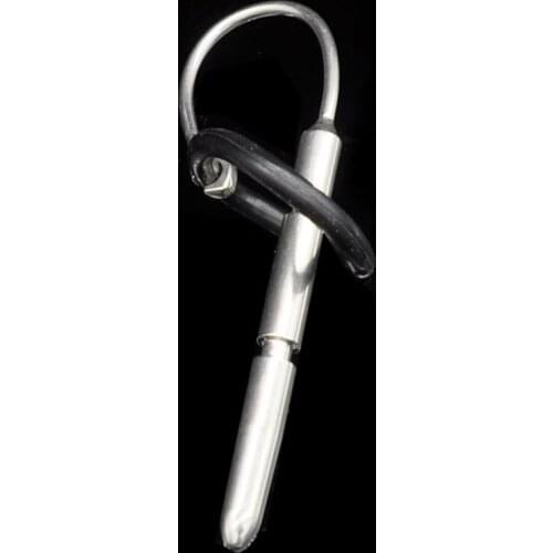 Stainless Steel Urethral Sound Penis Plug Silicone Cock Ring Uretral Stimulator Penis Dilator Sounding Rod Sex Toys For Men