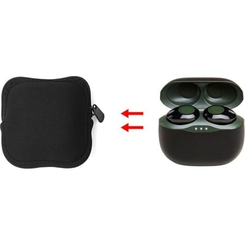 New Soft Pouch Bag for JBL TUNE 120 TWS Bluetooth Headphone Portable Mini Earbuds Bag 95x95x50mm
