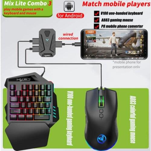 2021 New Mobile Controller Gaming Keyboard Mouse Converter PUBG Mobile Controller Gamepad For Android 6 And Above Adapter