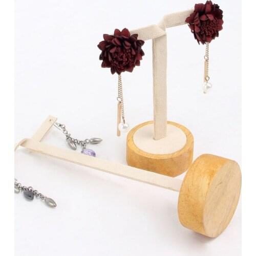 VoltaBox 2021 New Oak Stud Earring Shelf Display Rack Jewelry Jewelry Display Storage Earring Holder