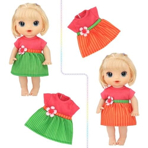 Doll Clothes 12 Inch Baby Girl Doll Flower Dress Best Birthday Gift