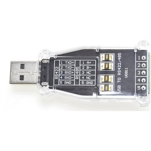 Original ft232rl chip USB to RS485 converter usb to rs422 USB to 422/485 6 TVS 4 fuses with blue shell Lightning protection