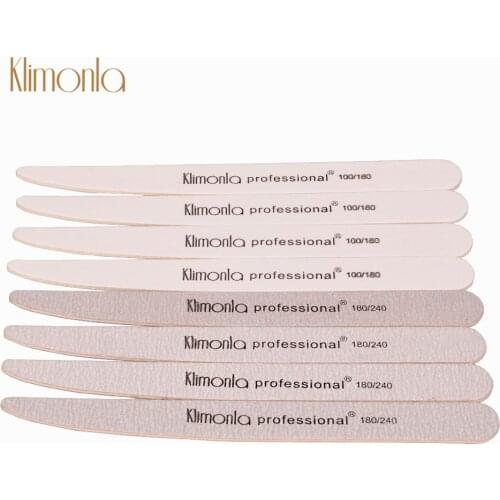 15Pcs/Lot Wood Nail Files 100/180 180/240 Grit Double-Side Sanding Buffer Files Cuticle Remover White Or Gray Nail Art Tools