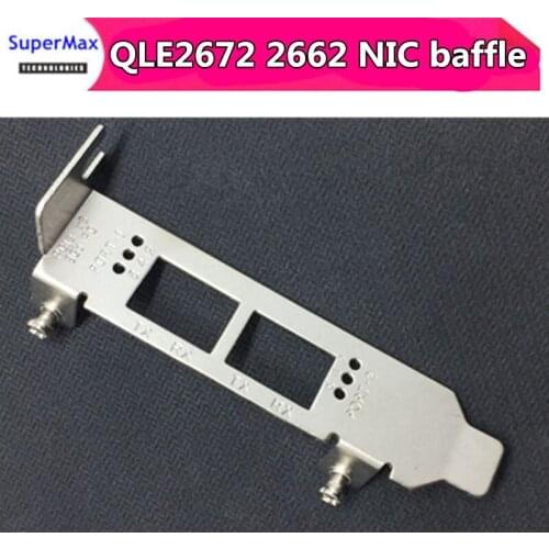 Suitable for Qlogic QLE2672 2662 16GB dual port hba 2U half-height baffle 8CM short baffle with screws 1pcs free shipping