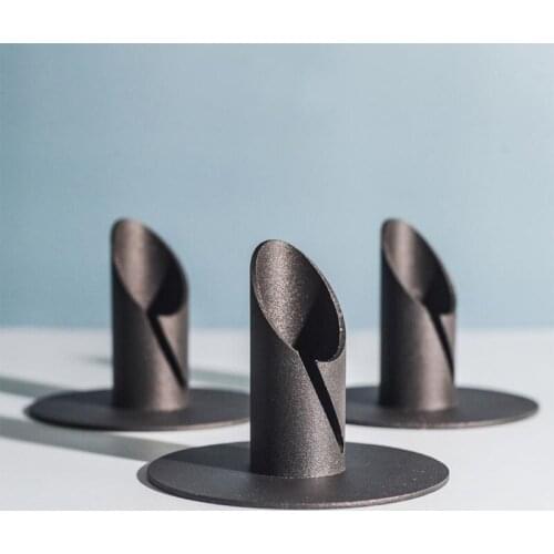 Candle Holder Black Modern Classic Candle Holders Set Candles Black Cylindrical Candlestick Can Be Used For Wedding Party