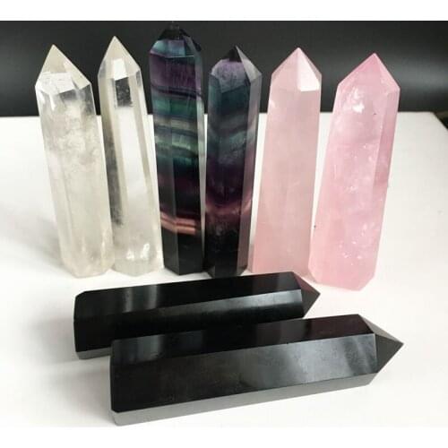 Natural quartz crystal stone wand point towers meditation chakra healing crystal for home decoration