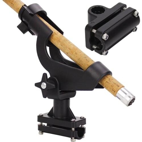 Adjustable Boat Fishing Rod Turret Bracket Kayak Yacht Sea Fishing Rods Bracket Optional Turn Fishing Pole Bracket Rack Tools