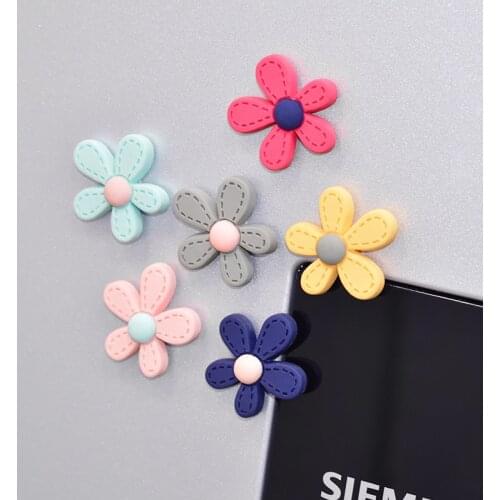 Lovely Flowers Fridge Magnets наклейки на холодильник Ins Home Kitchen Resin Petals Magnetic Paste Decoration Stickers Gift