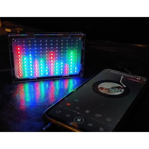 LED music spectrum display with Amplifier DIY solder electric learning kit
