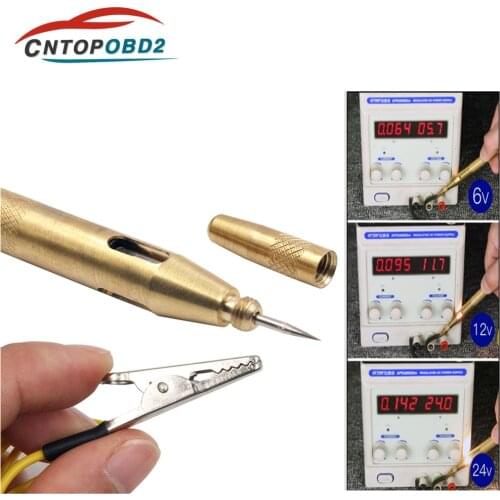 DC 6V 12V Auto Car Electrical Circuit Voltage Tester Test Pen Voltage Detector Sensor Tester Car Light Lamp Voltage Test Tool