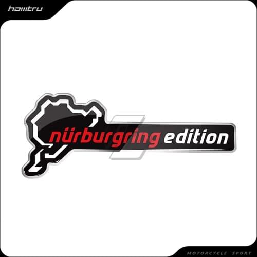 3D Resin Nurburgring Edition Sticker Motorcycle Tank Decal Motocross Racing Stickers Car AVT Bike Decals