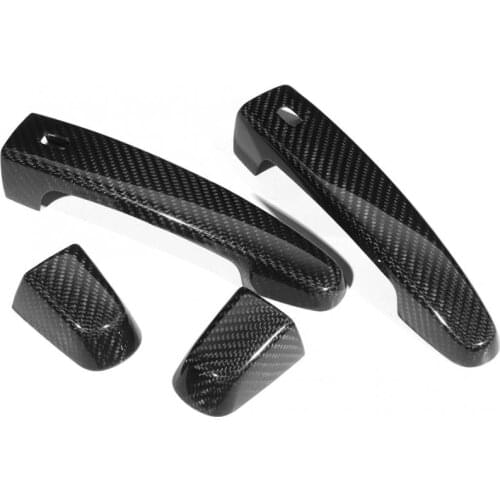 4pcs Carbon Fiber Side Door Handle Cover Trim Fit for Chevrolet Camaro 2017-2018 Brand New High Quality Car Accessories
