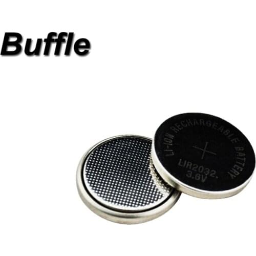 5x LIR2032 Rechargeable Lithium Li-ion Batteries 3.6V 40mAh Button Coin Cells Battery For Watch Calculator