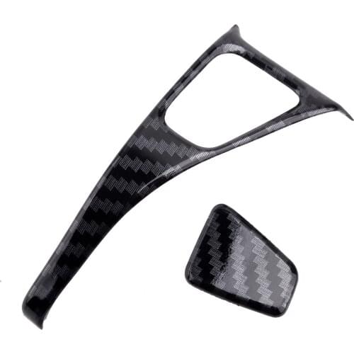 8Pcs/Set Black Car ABS Door Lock Switch Button Protection Cover Trim Decoration Fit For Tesla Model 3 2018 2019