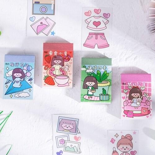 8packs/LOT girl mind series stationery sticker Creative decoration DIY paper sticker