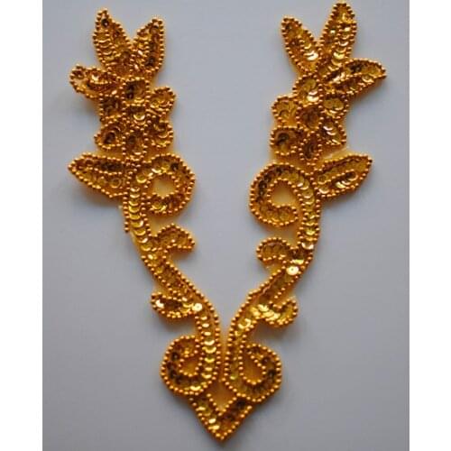 Sequined beading hair accessory modern cosplay accessories paillette flower beads flower