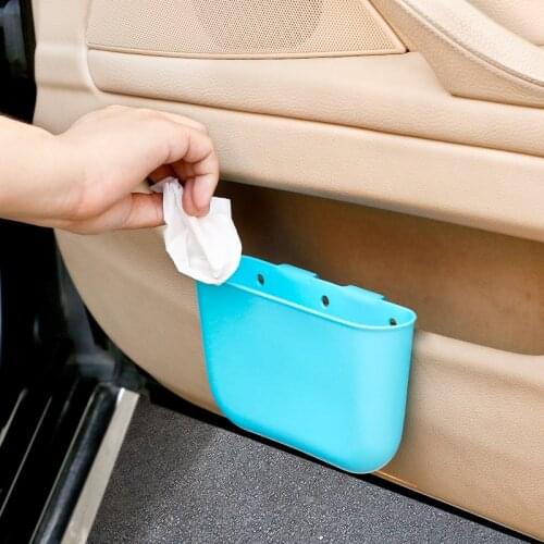 Car Trash Garbage Bag Hanging paper case Pink/blue/black Car Trash Bag Car Styling