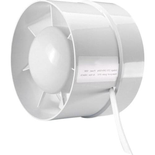 SILENT BATHROOM KITCHEN TOILET LOFT 100/4" IN LINE DUCTING EXTRACTOR FAN Air Cooled Hydroponic Blower Residential