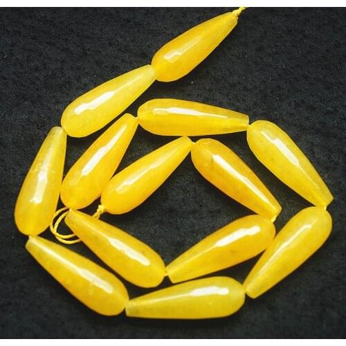 13pcs nature semi precious stone strings faceted stone beads for earring making drop 23x11mm top fashion beads accessories