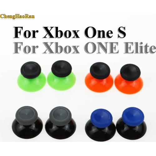 ChengHaoRan New 2 PCS for Microsoft Xbox One X S Controller 3D Analog Sticks Grip Joystick Cap Blue Red Controller