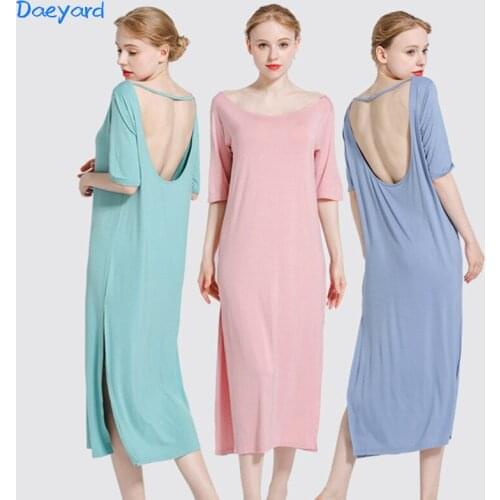 Женские ночные сорочки из хлопка Daeyard China At AliExpress