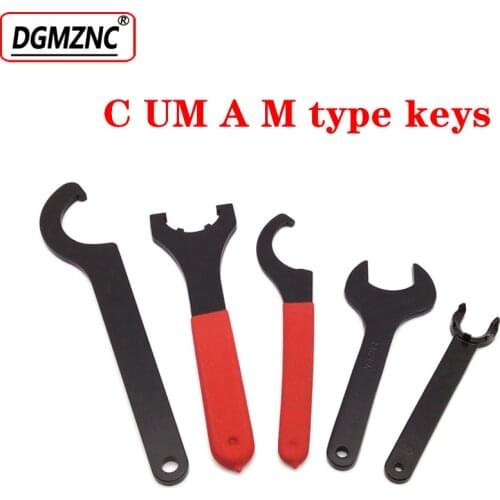 ER ISO20 ISO25 keys spanner er25um er32 er40 er11 er16 A M type keys tightening up the tool holders