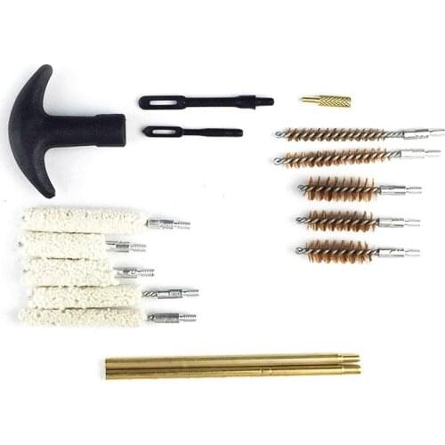 16 PCS Universal Pistol Gun Cleaning Kit Barrel Brushes Tools for most caliber handguns 6 9.5 10 11 12.5mm Gun Cleaning set