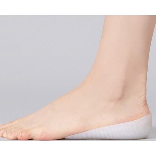 1 Pair Invisible Silicone Increase Insoles Height Lift Massage Soft Feet Cushion Inner Heightening Pad Women Men Heel Pads