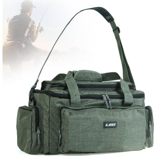 Nylon Large Capacity Multifunctional Fishing Bag Cloth Shoulder Messenger Reservoir Fishing Tackle Reel Lure Camera Storage Bag