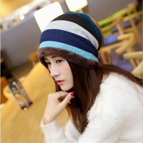 Factory direct sales warm winter cap Korean women and men fashion universal unisex hat Skullies & Beanies