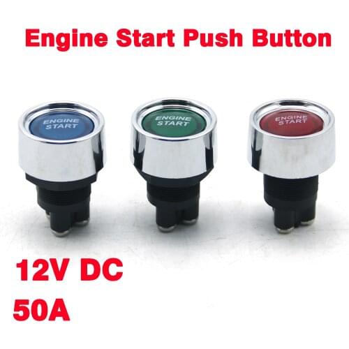 12v Car Engine Start Push Button Keyless Start Button Ignition Starter Car Engine Start Button Auto Accessories