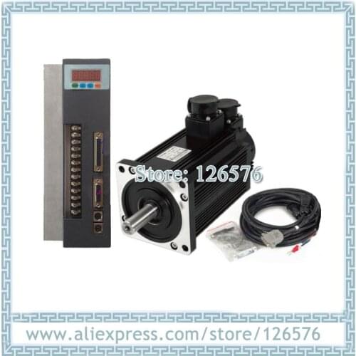 3.8kw AC380V AC Servo motor 130ST-M15025 130ST Servo Motor 15N.M 2500rpm servo motor and driver with 3m Cable