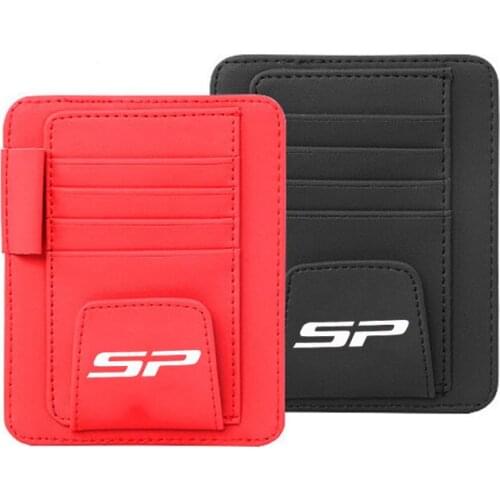 Pu Leather Visor Card Storage Sun Visor Organizer Tool Pouch Bag Card Storage Pen Storage Glasses Holder For Kia Sp