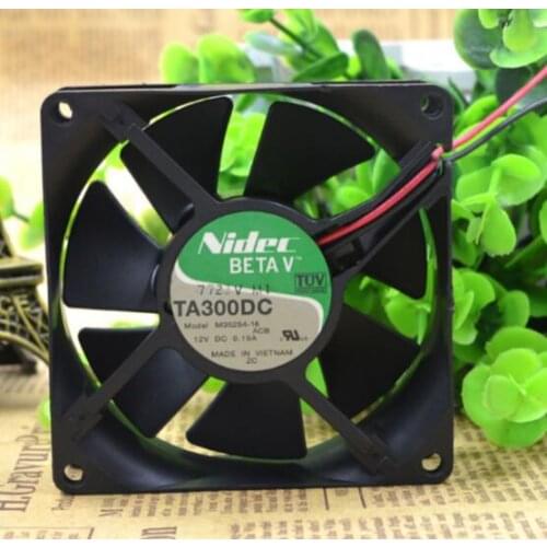 TA300DC M35254-16 DC12V 0.19A 8CM 80*80*25 NIDEC 2 line two roll fan