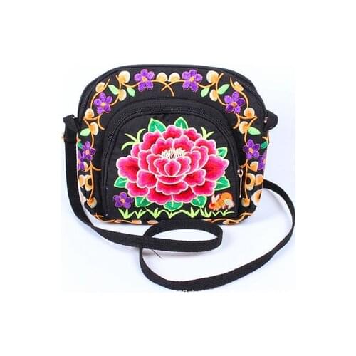 Fashion National Embroidery Women Small handbags!Nice Multi Floral Embroidered Lady Shoulder&Crossbody bags All-match Flap bags