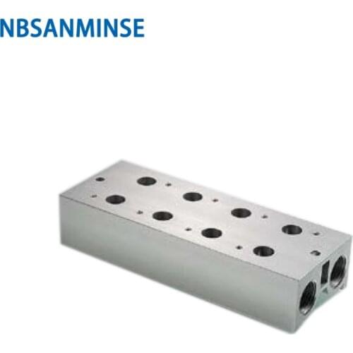 3V100 3V200 3V300 3V400 Solenoid Valve Manifold Vavle Plate AirTAC Series Conflux Board High Quality NBSANMINSE