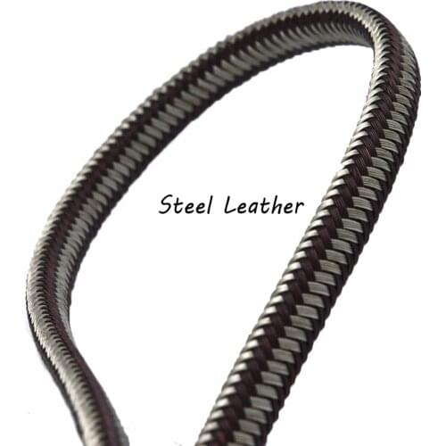 5m/lot Approx 9*6mm stainless steel braided cords strands strings braid stainless steel threads cords for jewelry making DIY