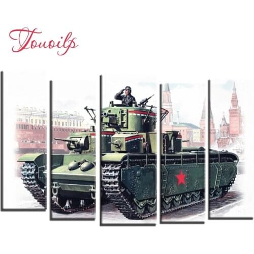 5pcs,Full,square&round Diamond Embroidery,tank 5d diy Diamond Painting,Cross Stitch,3D,Diamond Mosaic,diamond pattern,Crafts