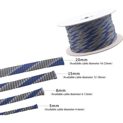 Audio Line Protector Shock Absorption Network Speaker Wire Shielding Net