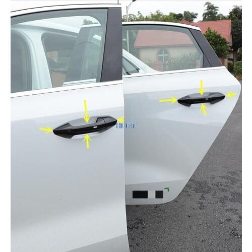 For Volkswagen Audi A3L 2019-2021 Car Accessories Car Door protector handle Cover Trim Styling carbon fibre/ABS chrome