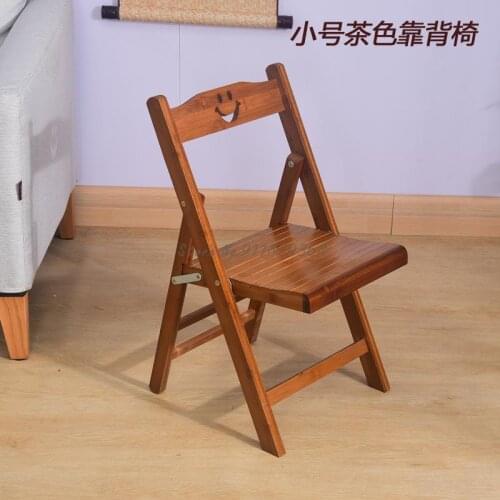 Bamboo solid wood folding stool outdoor portable small chair fishing Maza home childrens stool leisure chair