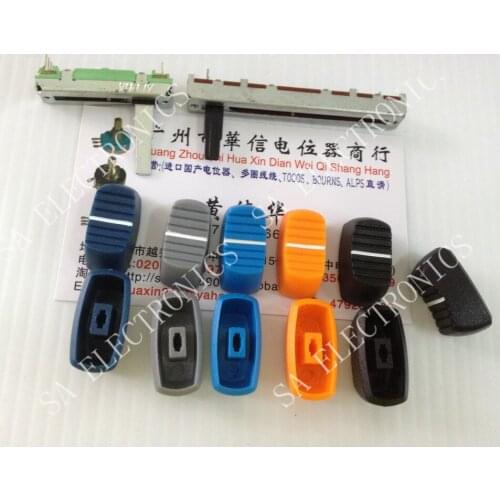 [BELLA]Mixer fader cap hole 4MM Black Grey Sky Blue Orange Blue--50PCS/LOT