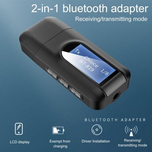 Bluelans With Lcd Screen Usb Bluetooth 5.0 Transmitter And Receiver Combo Tv Computer Audio Bluetooth Adapter