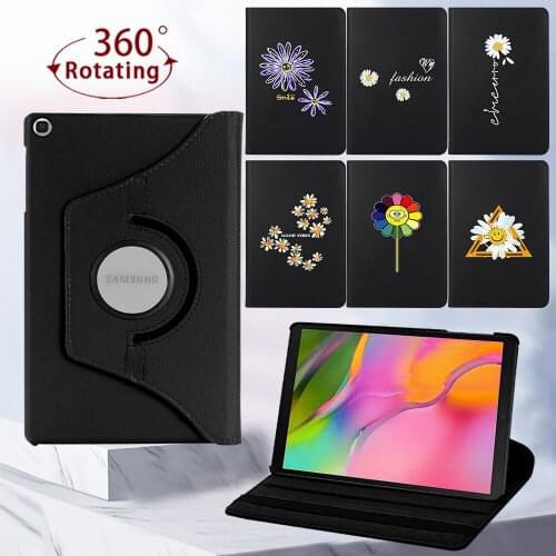Tablet Case for Samsung Galaxy Tab A7/Tab A 10.1 T510/T515/Tab S6 Lite P610 360 Degree Rotating Cover Case + Free Stylus