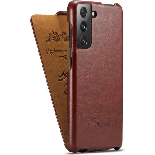 PU Leather Up and Down Phone Flip Case Fundas for Samsung Galaxy S21 Plus S21 Ultra S21 S10 Original Classic Leather Skin Cover