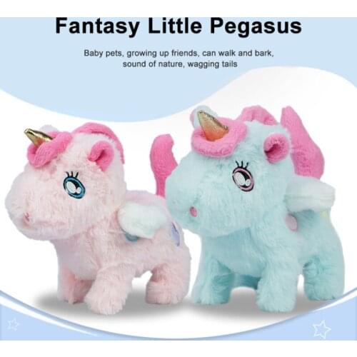 Childrens Electric Plush Simulation Pet Toy Dream Pony Intelligent Voice Doll Girl Birthday Christmas Gift