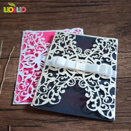 Elegant laser cut customized Invitation card for wedding,marriage festival greeting kit,20PCS/lot,Express shipping